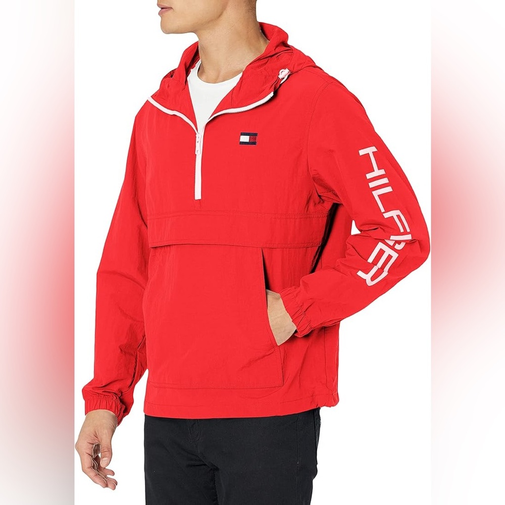 Tommy Hilfiger Retro Water Resistant Windbreaker Jacket